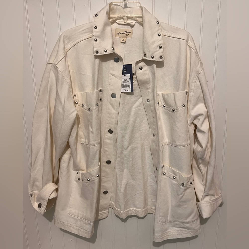 Universal Thread Off-White Studded Jacket
